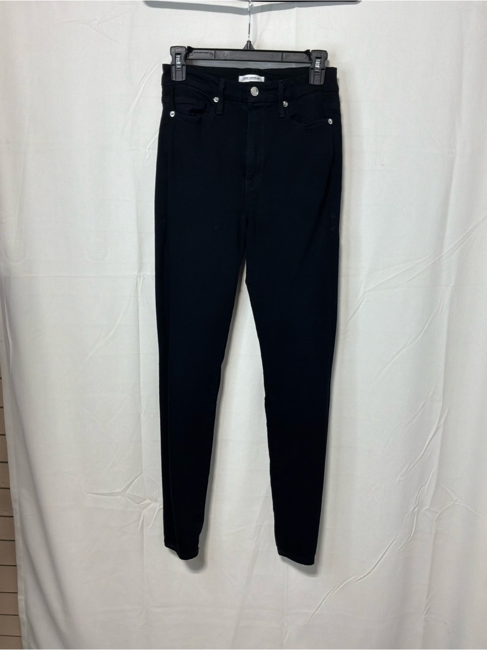 Good American Black Skinny High-Rise Jeans